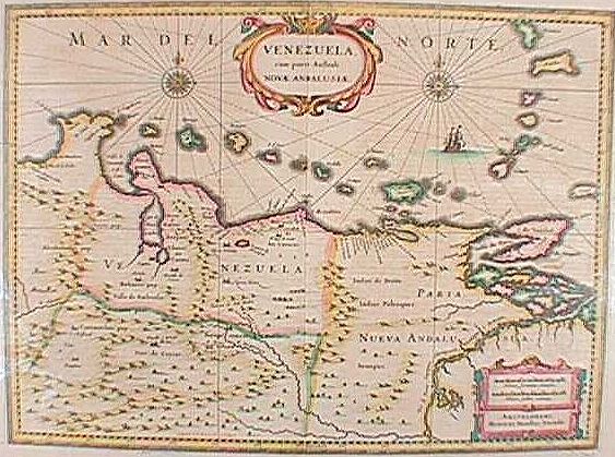 Antiguo Mapa de Venezuela